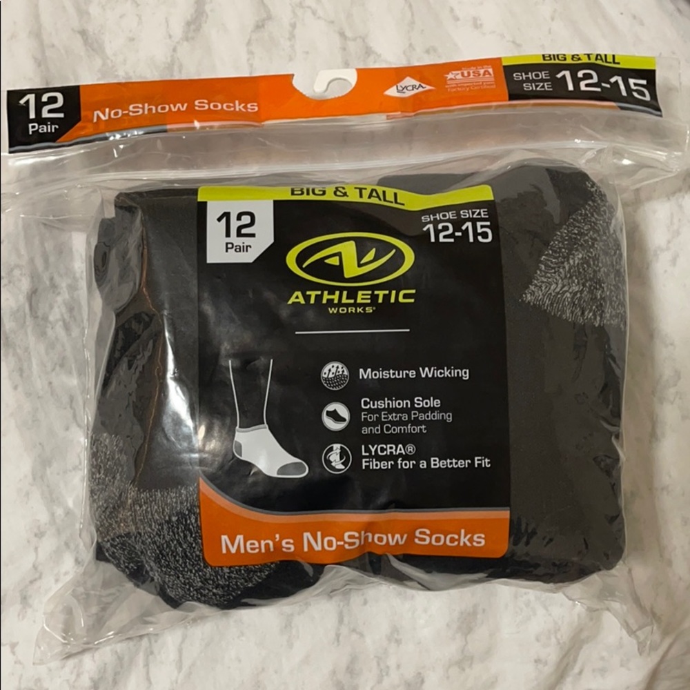 No-Show MEN’S Socks (Big & Tall)